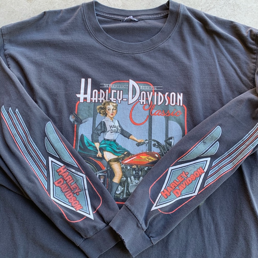 Vintage HARLEY DAVIDSON LONG-SLEEVE
